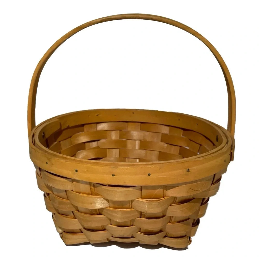 Basket Hand Woven Basket Handcrafted Basket French Countryside Farmhouse Cottage
